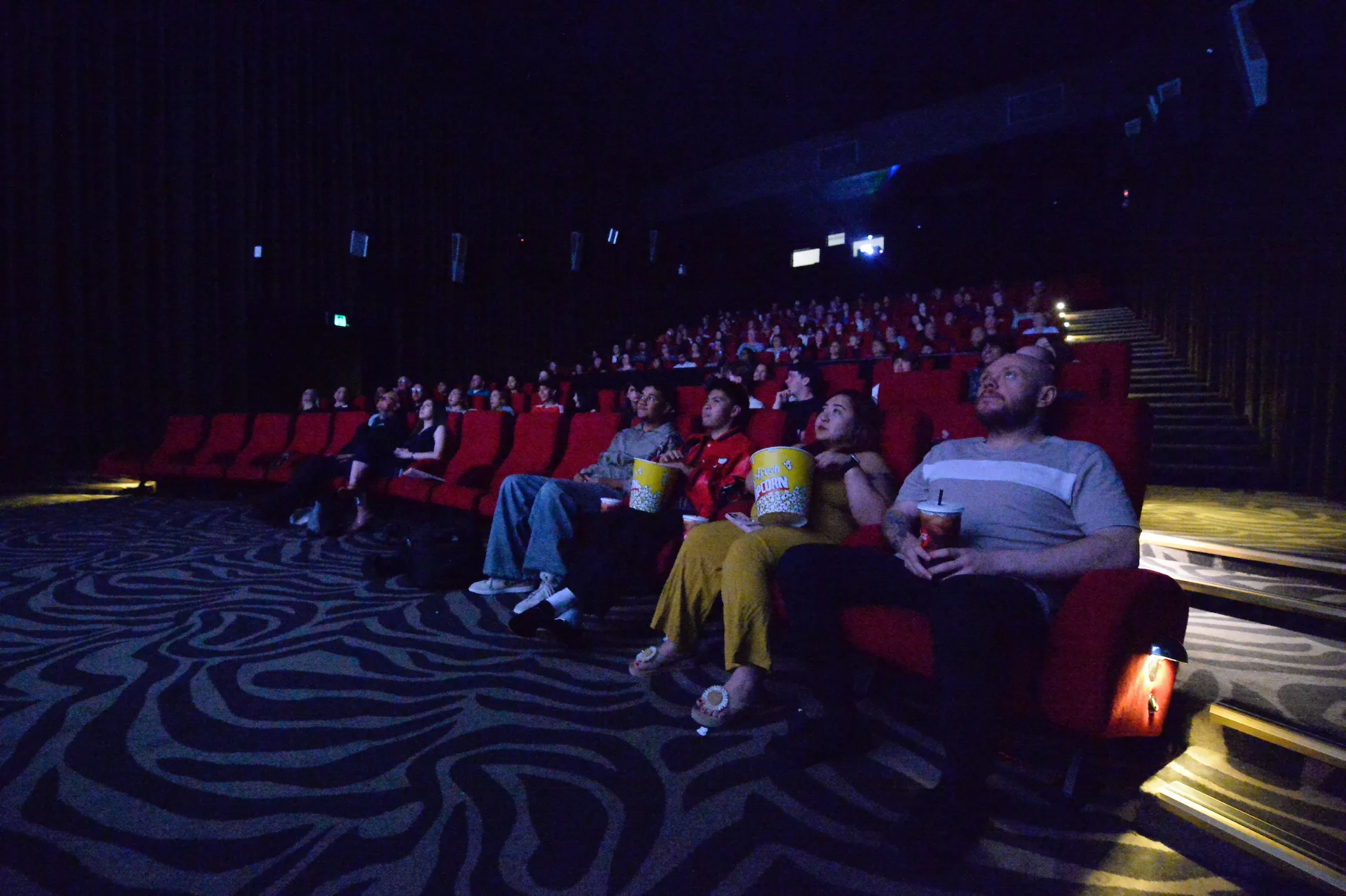 Cinema audience at a feature film screening in Western Australia